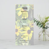 Schwarze Mit Augen Suspensionen von der Steinmauer Menükarte (Stehend Vorderseite)