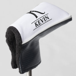 Schwarze Mit Monogramm Putter Kopfbedeckung Golf Headcover