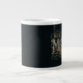 Schwarze Mitternachts-Kaffeetasse Jumbo-Tasse (Vorderseite)