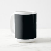 Schwarze Mitternachts-Kaffeetasse Kaffeetasse (Vorderseite Links)