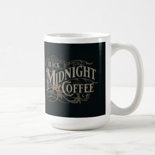 Schwarze Mitternachts-Kaffeetasse Kaffeetasse (Rechts)