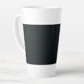 Schwarze Mitternachts-Kaffeetasse Milchtasse (Linke Ecke)