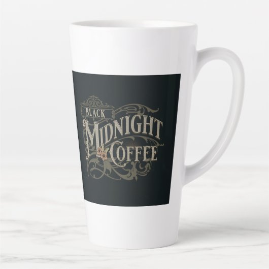 Schwarze Mitternachts-Kaffeetasse Milchtasse (Rechts)