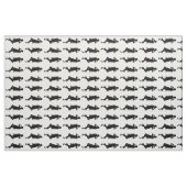 Schwarze Mod GoGo Mädchen Stoff (Fat Quarter (45,7 x 55,9 cm))