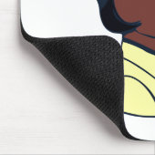 schwarze Mod-Lady Mousepad (Ecke)