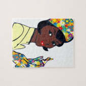 schwarze Mod-Lady Puzzle (Horizontal)