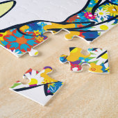 schwarze Mod-Lady Puzzle (Seite)