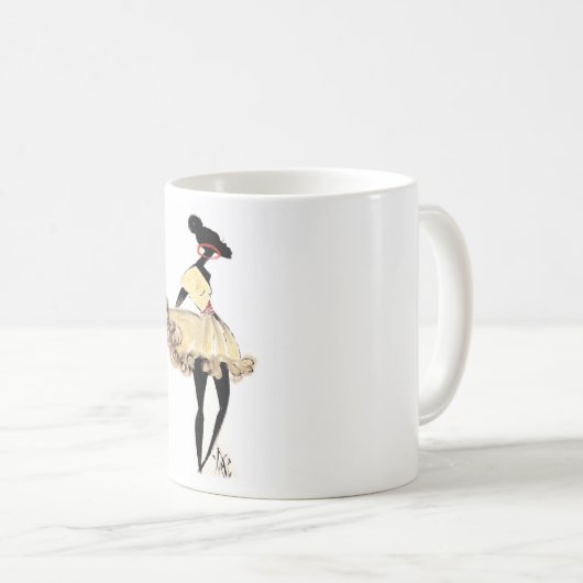 SCHWARZE MODE KAFFEETASSE (VorderseiteRechts)