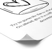 Schwarze moderne einfache Schrift Baby errät Babyn Poster (Ecke)