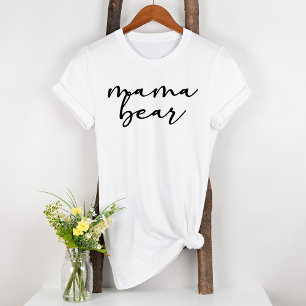 Schwarze moderne einfache Schrift Mutterschaft Mam T-Shirt