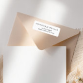 Schwarze, moderne, einfache Script-Adresse