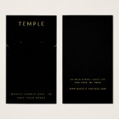 Schwarze, moderne Elegant mit Necklace Display (Vorne & Hinten)