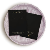 Schwarze moderne elegante Earring Display-Karte