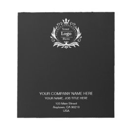 Schwarze moderne Geschäft professionelle benutzerd Notizblock