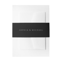 Schwarze moderne Hochzeit in Weiß