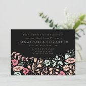 Schwarze, moderne, pastellfarbene Bläsereihe Einladung (Stehend Vorderseite)