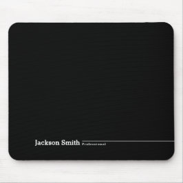 Schwarze, moderne, personalisierte Mäuse Mousepad