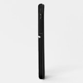 Schwarze, moderne Streifen mit Mode-Silhouette Case-Mate iPhone Hülle (Hinten/Links)
