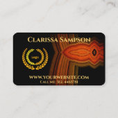 Schwarze moderne Swirt-Logo-Social Media Visitenkarte (Rückseite)