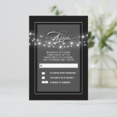 Schwarze, moderne und elegante Saitenleuchten RSVP (Stehend Vorderseite)