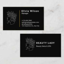 Schwarze Moderne Visitenkarte