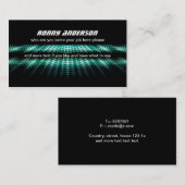 schwarze moderne Visitenkarte (Vorne/Hinten)