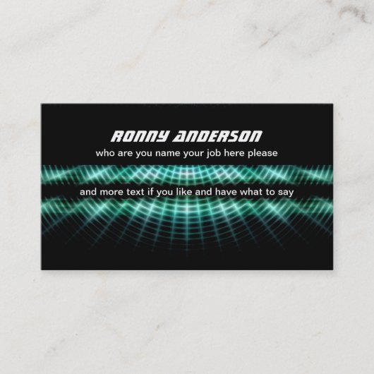 schwarze moderne Visitenkarte (Vorderseite)
