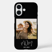 Schwarze Mom etablierte Skript Foto Case-Mate iPhone Hülle (Rückseite)