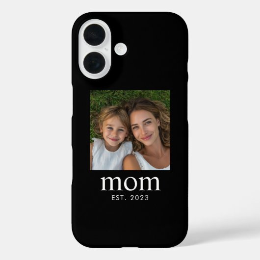 Schwarze Mom etablierte Skript Foto Case-Mate iPhone Hülle (Rückseite)