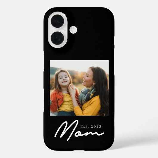 Schwarze Mom etablierte Skript Foto Case-Mate iPhone Hülle (Rückseite)
