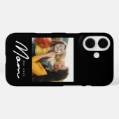 Schwarze Mom etablierte Skript Foto Case-Mate iPhone Hülle (Rückseite (Horizontal))