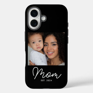 Schwarze Mom etablierte Skript Foto  iPhone 16 Hülle
