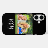 Schwarze Mom etablierte Skript Foto Case-Mate iPhone Hülle (Rückseite (Horizontal))