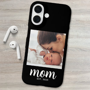 Schwarze Mom etablierte Skript Foto iPhone 16 Hülle