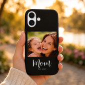 Schwarze Mom etablierte Skript Foto Case-Mate iPhone Hülle
