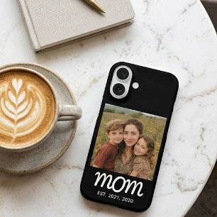 Schwarze Mom etablierte Skript Foto iPhone 16 Hülle