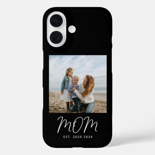 Schwarze Mom etablierte Skript Foto Case-Mate iPhone Hülle (Rückseite)