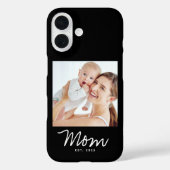 Schwarze Mom etablierte Skript Foto Case-Mate iPhone Hülle (Rückseite)