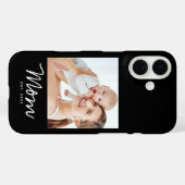 Schwarze Mom etablierte Skript Foto Case-Mate iPhone Hülle (Rückseite (Horizontal))