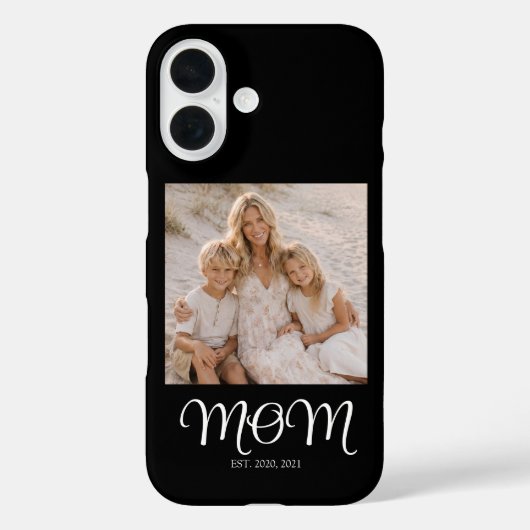 Schwarze Mom etablierte Skript Foto Case-Mate iPhone Hülle (Rückseite)