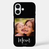 Schwarze Mom etablierte Skript Foto Case-Mate iPhone Hülle (Rückseite)