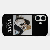 Schwarze Mom etablierte Skript Foto Case-Mate iPhone Hülle (Rückseite (Horizontal))