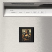Schwarze Mona Lisa Afroamerikanischer Schwarzer Ge Magnet (In Situ (Geschirrspüler))