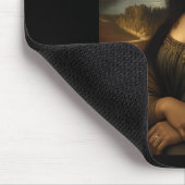Schwarze Mona Lisa Afroamerikanischer Schwarzer Ge Mousepad (Ecke)