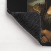 Schwarze Mona Lisa Afroamerikanischer Schwarzer Ge Mousepad (Ecke)