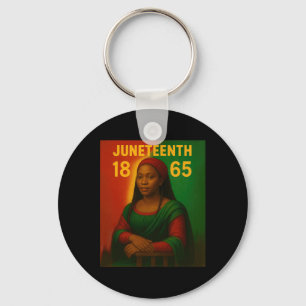 Schwarze Mona Lisa Grafik Afro Afrikanisch Amerika Schlüsselanhänger