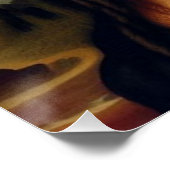 Schwarze Mona Lisa Poster (Ecke)