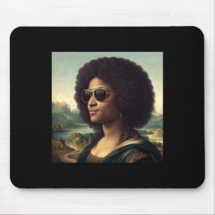 Schwarze Mona Lisa Schwarze Geschichte Monat Afro Mousepad
