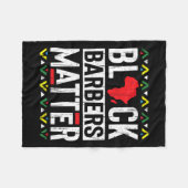 Schwarze Monate Barber Problem Geschichte Afrikani Fleecedecke (Vorderseite (Horizontal))
