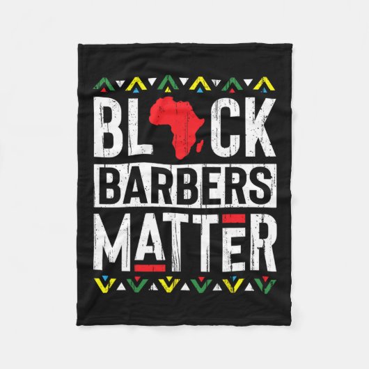 Schwarze Monate Barber Problem Geschichte Afrikani Fleecedecke (Vorderseite)